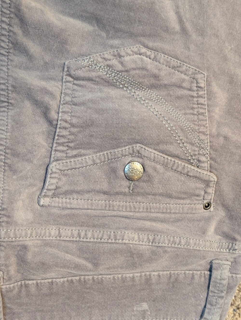 Sonoma Life + Style Women’s Gray Bootcut Softy Velvet Pants Size 14 Reg - Picture 10 of 11